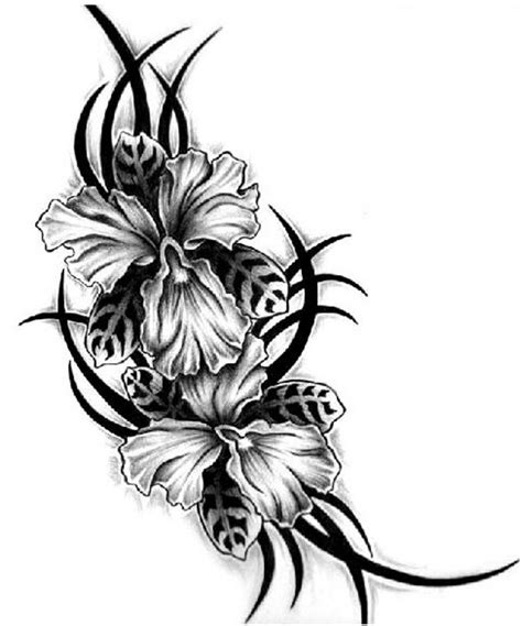 As there are many different sorts of lilies, so their emblems change correspondingly with different cultures. Lily Tribal Tattoos - ClipArt Best