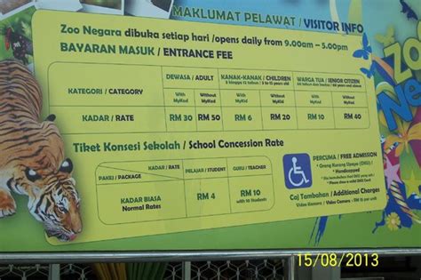 Rated 4.46 out of 5 based on 46 customer ratings. Entrance fees - Picture of Zoo Negara, Ampang - TripAdvisor