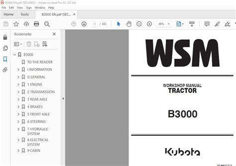 Kubota B3000 Tractor Workshop Manual Pdf Download Heydownloads