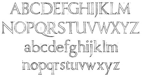 Times New Roman Outline Font