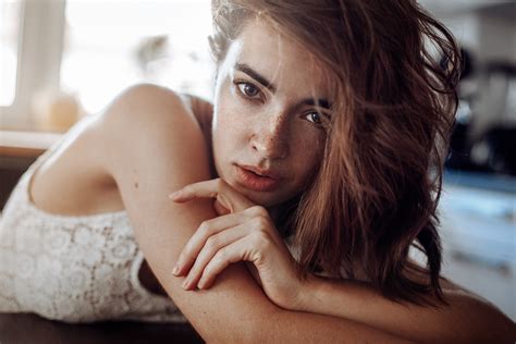 Bakgrundsbilder Lidia Savoderova Ansikte Modell Kvinnor Ser