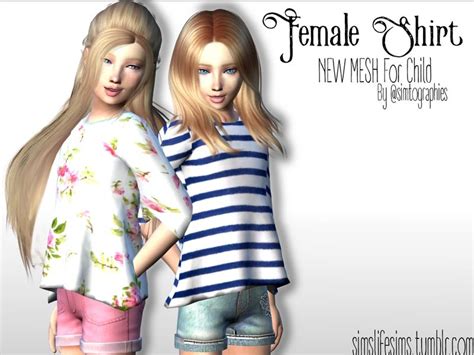 New Mesh Found In Tsr Category Sims 4 Female Child Everyday Sims 4 Clothing Sims 4 Cc