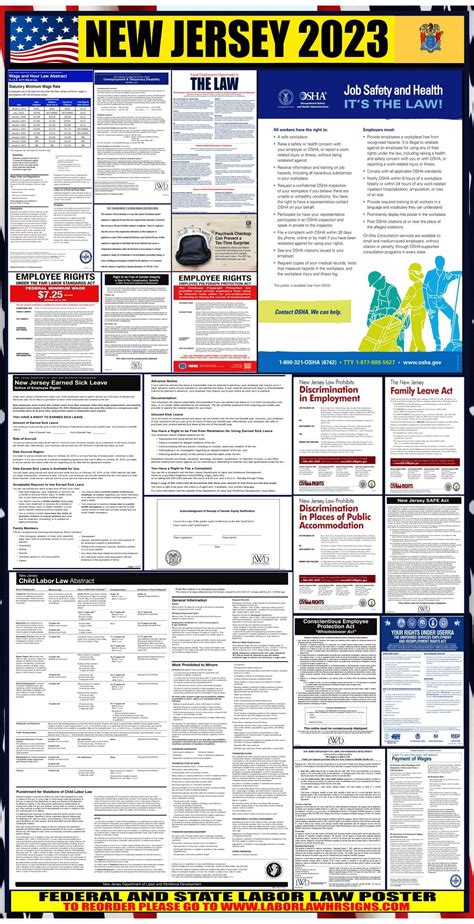2023 New Jersey Labor Law Posters ⭐ State Federal Osha