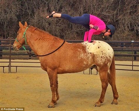 Treat yourself to a blowout and show off that beauty! Meet the yoga guru who performs body-bending poses on her HORSE's back | Daily Mail Online