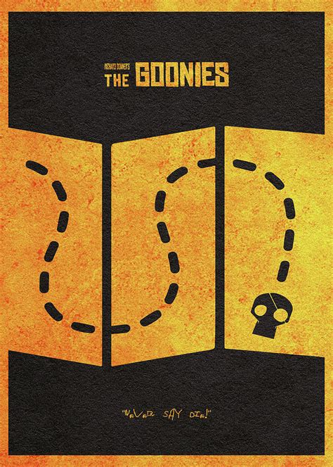 The Goonies Alternative Minimalist Movie Poster Digital Art By