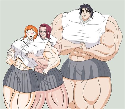 Rule 34 3girls Artist Request Bleach Extreme Muscles Inoue Orihime