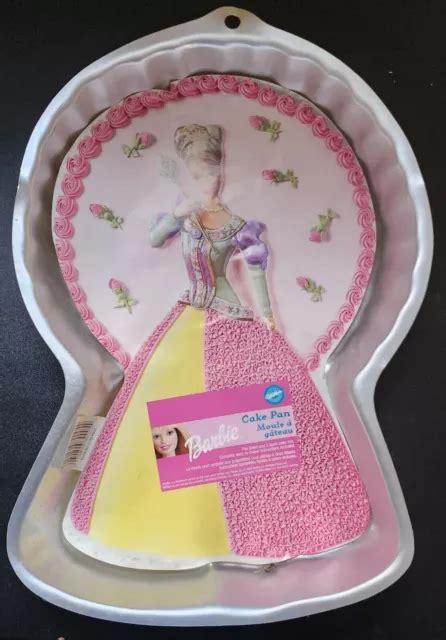 wilton 👑 princess barbie 🎂 cake pan tin 2105 8900 new birthday diy 14 99 picclick