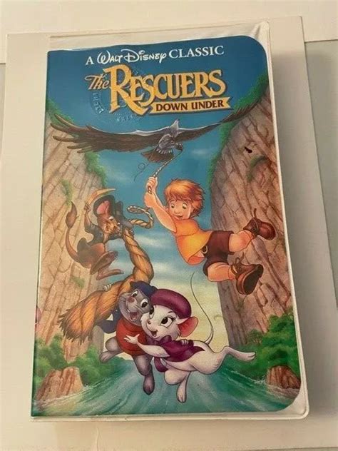 The Rescuers Down Under Vhs Tape Disney Black Diamond Classics
