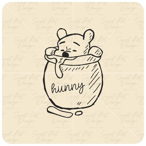 Winnie the Pooh in Honey Hunny Pot SVG Family Trip New SVG - Etsy Finland