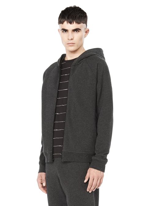 Whether you're rocking the california republic bear flag. T By Alexander Wang Vintage Fleece Zip-up Hoodie in Steel ...