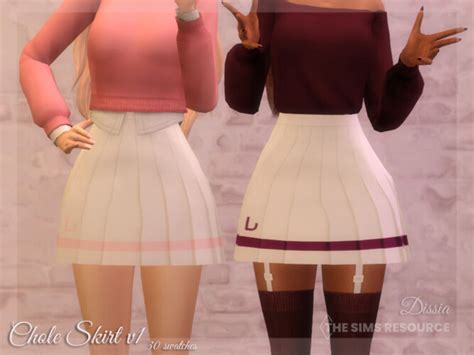 Chloe Skirt V1 Light By Dissia At Tsr Sims 4 Updates