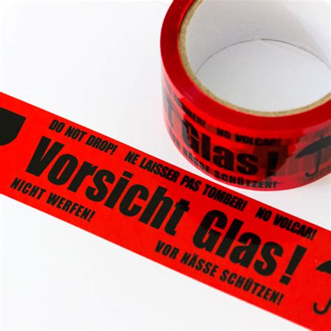 Das formular bestätigt den ursprung einer ware. 6 x 66m Klebeband VORSICHT Glas Hinweis Band Rollen Paketband Paketklebeband | eBay