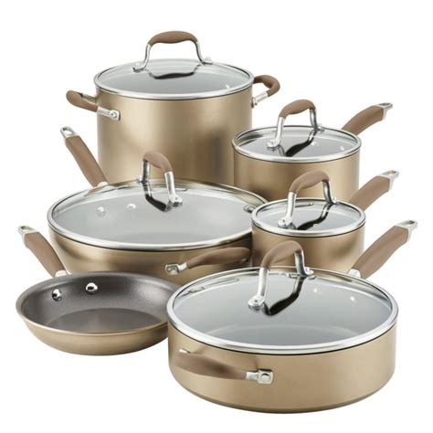 anolon advanced hard anodized 11 piece cookware set cookware sets for the home shop your