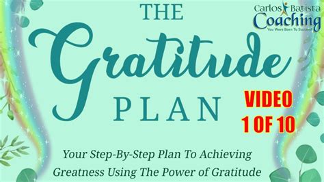 The Gratitude Plan By Youtube