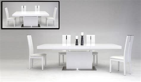 Modern dining table chairs can make or break the whole ambiance of your room. Modrest Zenith - Modern White Extendable Dining Table ...