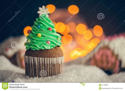 Dessert di Natale immagine stock. Immagine di cupcake - 61798883