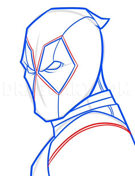 Drawing Deadpool Easy Step By Step Drawing Guide By Dawn Dragoart