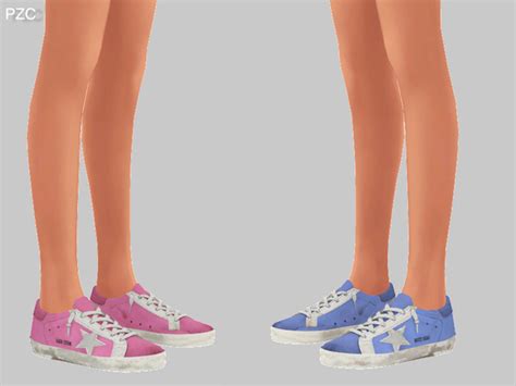 Mmsims S4cc Mmsims Positive Sneakers Flowers Sims 4 Cc Vrogue