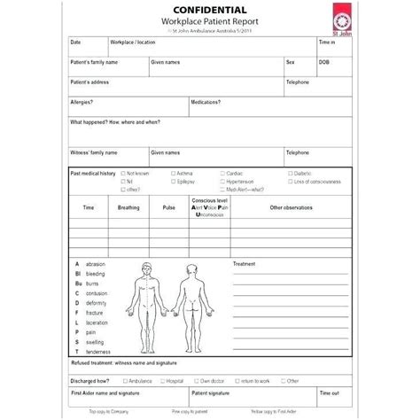 Patient Report Form Template Download 3 Professional Templates