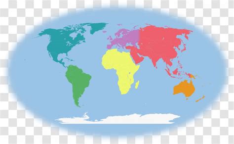 World Map Globe Mapa Polityczna Seven Continents Transparent PNG