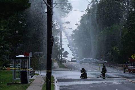 Update Power Outage In N Arlington After Pole Catches Fire
