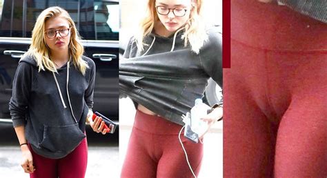 Chloe Grace Moretz Cameltoe And See Through On The Streets