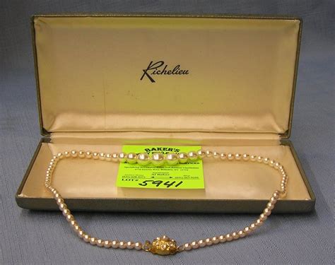 Vintage Richelieu Pearl Necklace In Box Nov 30 2014 Bakers