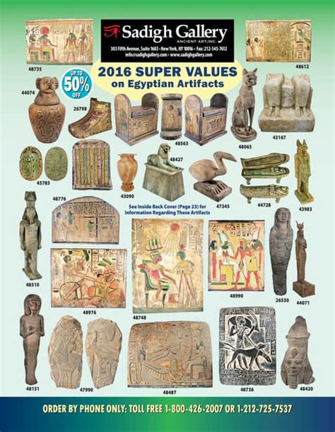 Sadigh Gallery Egyptian Artifacts Super Value Sale 2016 Pdf