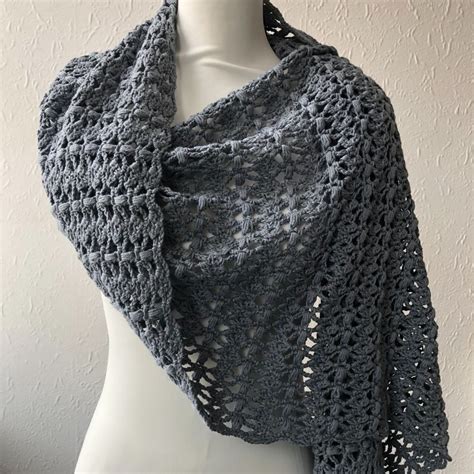Joanne Simple Modern Crochet Rectangle Shawl Pattern