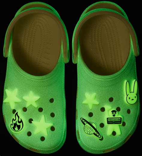 Bad Bunnys Glow In The Dark Crocs Collaboration Popsugar Fashion Uk