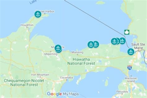 Best Upper Peninsula Lighthouses In Michigan Map List Diy Lake