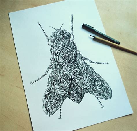 Incredibly Intricate Ink Illustrations By Alex Konahin Twistedsifter