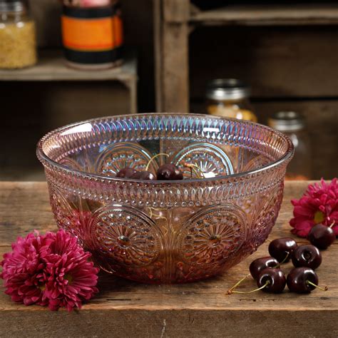 The Pioneer Woman Luster 925 Inch Serving Bowl Pink