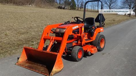 2003 Kubota Bx1500 4x4 Tractor With Loader Belly Mower And Manuals 59d
