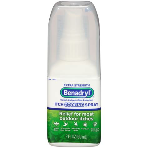Benadryl Itch Relief Spray Extra Strength 2 Fl Oz 59 Ml Health