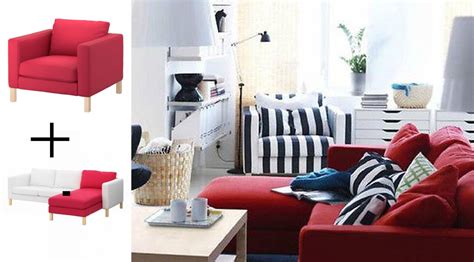 1 frame cover (includes armrests), 1 seat cushion cover and 1 backrest cover. IKEA KARLSTAD Armchair w add-on Chaise SLIPCOVERS Chair ...