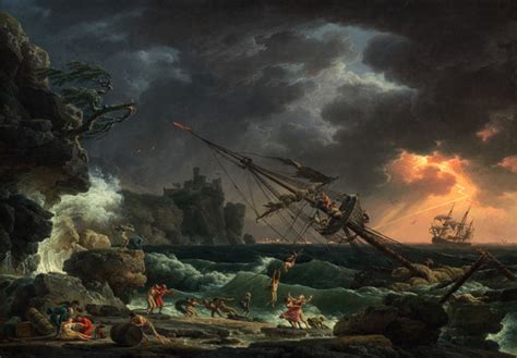 The Shipwreck Painting By Claude Joseph Vernet Reproduction