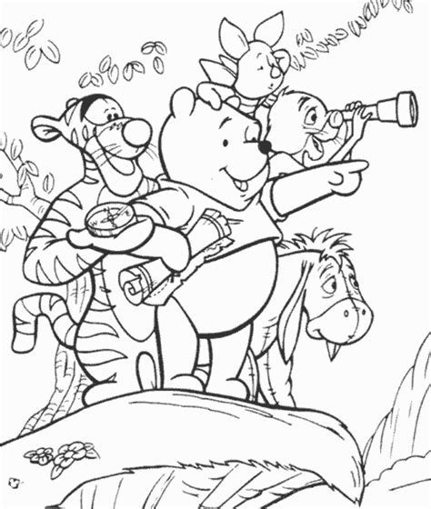 Winnie The Pooh Halloween Coloring Pages Coloring Home