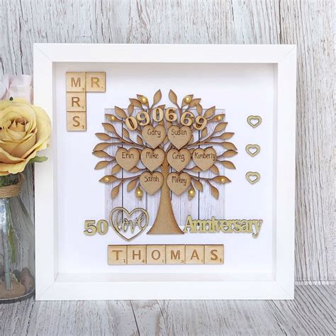 Although other wedding anniversaries are marked with cards and gifts, a golden anniversary. Golden Wedding Anniversary Gift 50th Anniversary Gift ...