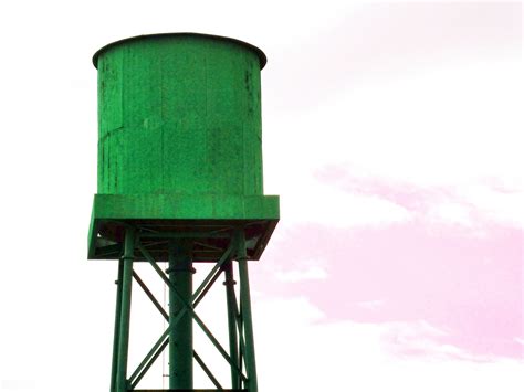 Green Water Tower Free Stock Photo Public Domain Pictures