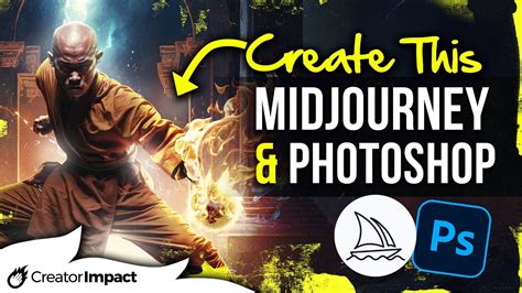 Midjourney Photobash Tutorial Using Ai Art Photoshop For Unique Digital Art Youtube