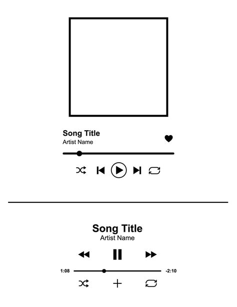 Spotify Song Icons Svg Ikonart Stencil