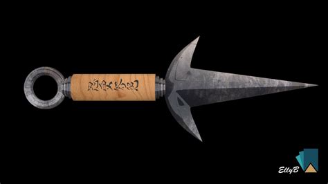 The scene is complete with lights and vray cameras ready to render. 3D model Kunai Minato | CGTrader