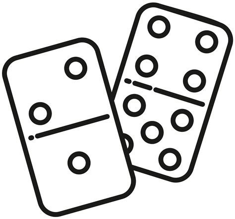 Dominoes Coloring Page Colouringpages