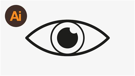 Learn How To Draw An Eye Icon In Adobe Illustrator Dansky Youtube