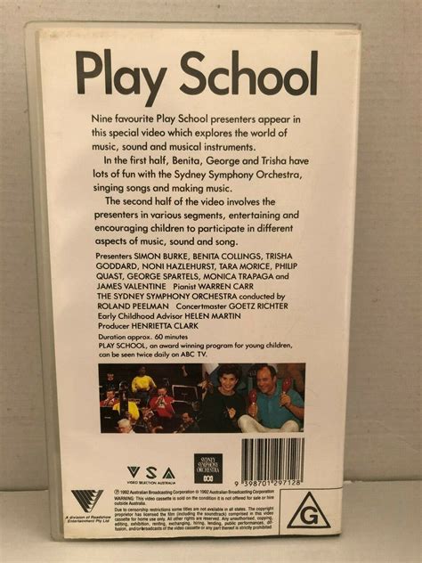 Abc Play School Meets The Orchestra ~ Vhs Video ~ 2 Hours Not The Usual