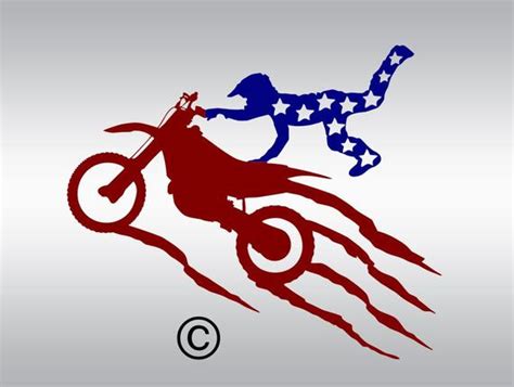 Every day we release several new svg files and. motocross american flag usa SVG Clipart Cut Files Silhouette