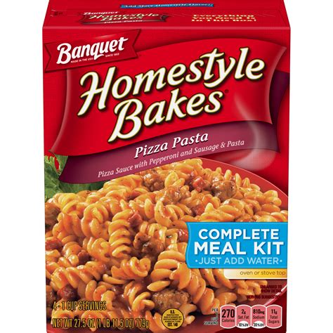 Banquet Homestyle Bakes Pizza Pasta Meal Kit 275 Oz Crowdedline