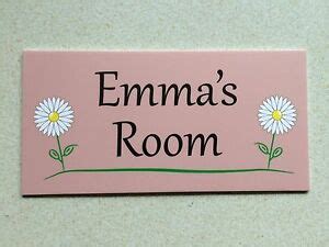 Then here's a simple project that your kids can basically make entirely themselves! Pink Flowers Personalised Door Name Plaque Bedroom Room ...