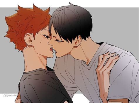 Kagehina 🏐🌞 Kagehina Kisses Kagehina Haikyuu Kageyama Haikyuu Anime